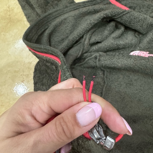 The North Face Jacket Full Zip Green Fleece Sweater Size Large - Picture 10 of 12